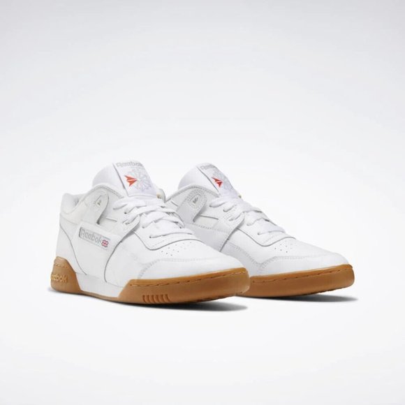 Reebok Classic Men's White Carbon Workout Plus Shoes Size 7 us CN2126 - Picture 1 of 6